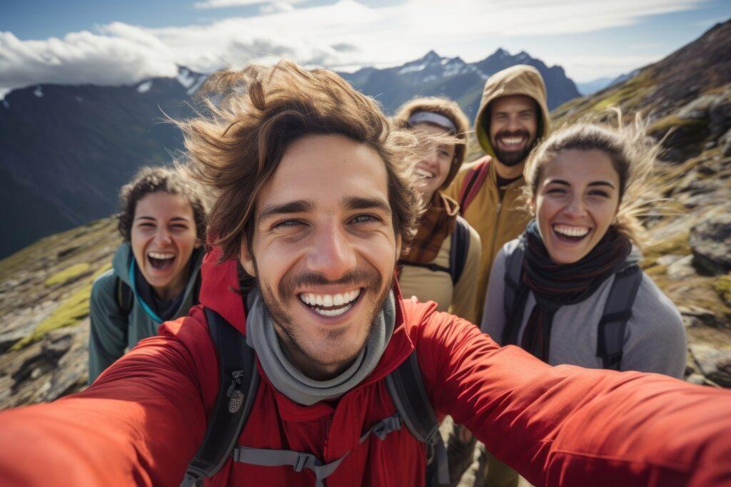 Junge Menschen lachen beim Wandern | Dresden Escort